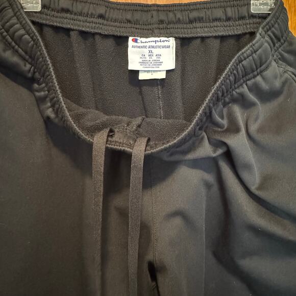 EUC Champion Mens Athletic Track Pants Joggers Black XL Running Workout - Picture 6 of 10